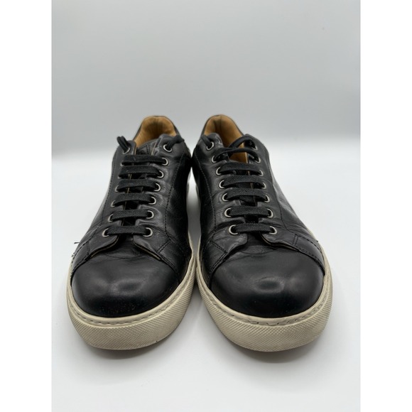Mr. Hare x Cunninghams Black Leather Sneakers Men's Size 43 UK 9 / US 10 - Picture 3 of 8